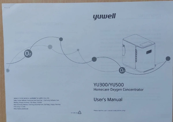 Oxygen Concentrator  Yuwell Model YU300 - 7 Liter